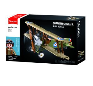 Sluban Model Bricks M38-B1293 Sopwith 1.35 Biplane