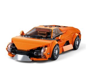 Sluban Model Bricks M38-B1509 Orange Sports Car 1:32 Scale