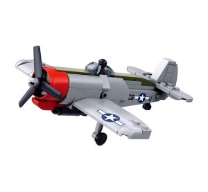 Sluban Model Bricks M38-B1617C P-47 Thunderbolt Fighter Plane in 1:72 Scale