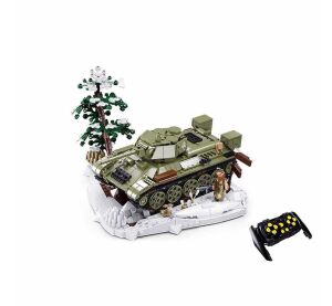 Sluban Power Bricks M38-B7072 R/C T34/76 (1942) Remote Control Tank