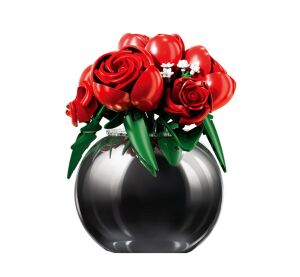 Sluban Flowers M38-P8061 Bouquet of red roses in a vase