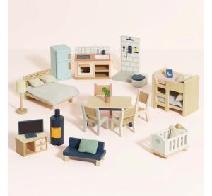 Le Toy Van Complete Dolls' House Furniture Set 35 pcs