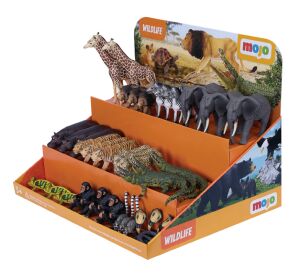 Mojo Zoo Animals Cardboard Display