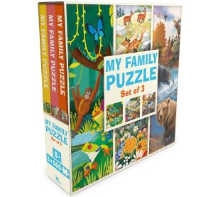 Magellan Family Puzzle Set 3in1 Jungle, Flowers and Wildlife of the North