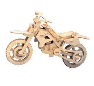 Woodcraft Wooden 3D puzzle Motorcycle off-road