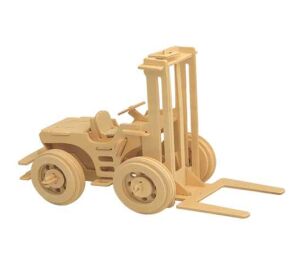 Woodcraft Wooden 3D Puzzle Forklift natural
