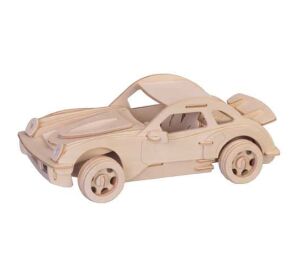 Woodcraft Wooden 3D puzzle Porsche large