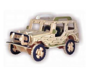Woodcraft Wooden 3D Puzzle Jeep