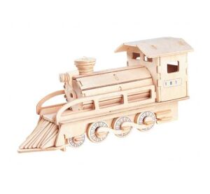 Woodcraft Wooden 3D Puzzle Locomotive