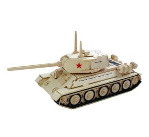Woodcraft Wooden 3D Puzzle Tank T-34