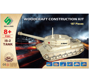 Woodcraft Wooden 3D Puzzle Tank IS 2