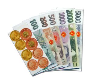 Pexi Play Money Czech crowns