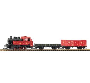 Piko Christmas Train Starter Set with BR 80 Steam Locomotive and 2 Freight Cars - 02412