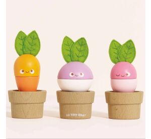 Le Toy Van Flower pots with vegetables