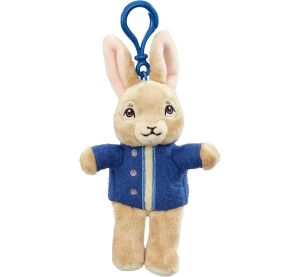 Rainbow Plush Peter Rabbit in blue jacket