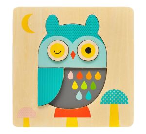 Petit Collage Wooden puzzle owl