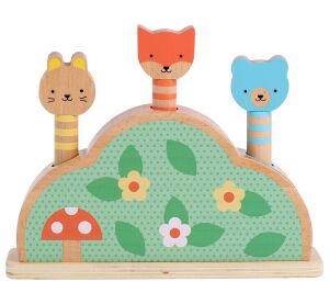 Petit Collage Wooden Pop-up Toy Petit Friends