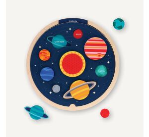 Petit Collage Insert Puzzle Multilingual Solar System