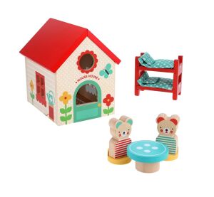 Petit Collage Wooden Mouse House