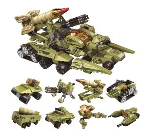 Qman Thunder Expedition Battle Car 1415 8v1 set