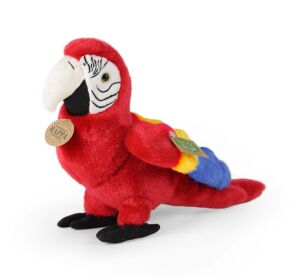 Rappa Plush parrot red Ara Arakanga 24 cm ECO-FRIENDLY