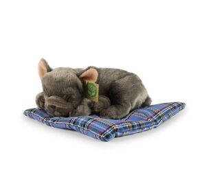 Rappa Plush dog French bulldog lying 23 cm ECO-FRIENDLY