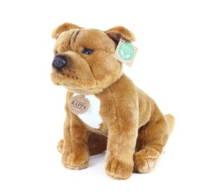 Rappa Staffordshire Bull Terrier plush dog sitting 30 cm ECO-FRIENDLY