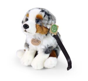 Rappa Plush dog Australian Shepherd sitting 27 cm ECO-FRIENDLY