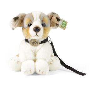 Rappa Plush dog Australian Shepherd with leash 28 cm ECO-FRIENDLY