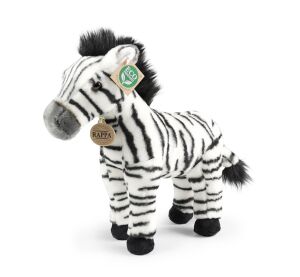 Rappa Plush zebra standing 30 cm ECO-FRIENDLY