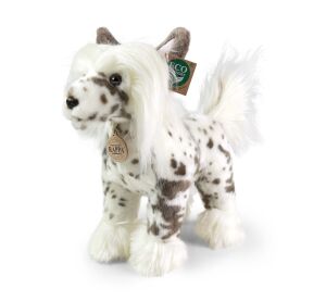 Rappa Plush Chinese Crested Dog standing 25 cm ECO-FRIENDLY