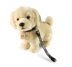 Rappa Golden Retriever plush dog standing with leash 25 cm ECO-FRIENDLY