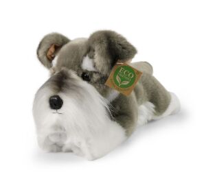 Rappa Plush dog schnauzer lying 28 cm ECO-FRIENDLY