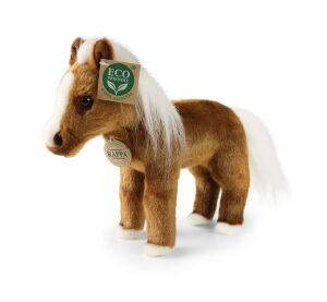 Rappa Plush horse brown standing 23 cm ECO-FRIENDLY