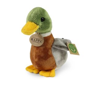 Rappa Plush Mallard Duck 22 cm ECO-FRIENDLY