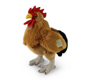 Rappa Plush rooster standing 34 cm ECO-FRIENDLY