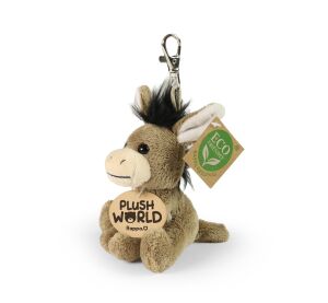Rappa Plush Keychain, Donkey Pendant 9 cm ECO-FRIENDLY PLUSH WORLD