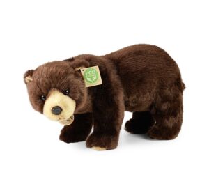 Rappa Plush brown bear standing 40 cm ECO-FRIENDLY
