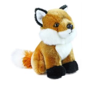 Rappa Plush fox sitting 18 cm ECO-FRIENDLY