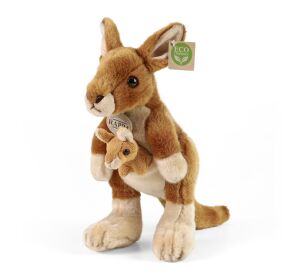 Rappa Plush kangaroo with baby 27 cm ECO-FRIENDLY