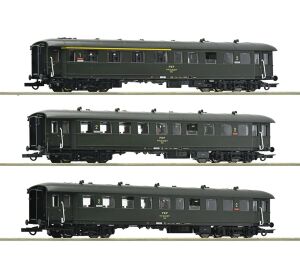 Roco Set of 3 passenger wagons PKP - 6200058