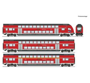 Roco 3-piece set Double-decker car DB AG VI - 6210144