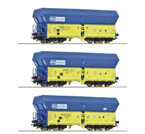 Roco Set of 3 freight hopper wagons PKP - 6600136