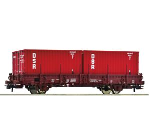 Roco Container wagon DSR, DR - 6600138