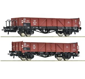 Roco Set of 2 open freight wagons PKP - 6600150