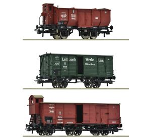 Roco 3-piece freight car set K.Bay.Sts.B. - 6600223