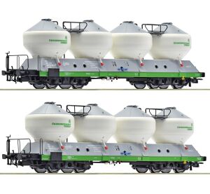 Roco Set of 2 Silo Wagons Uacs ČD - 6600237