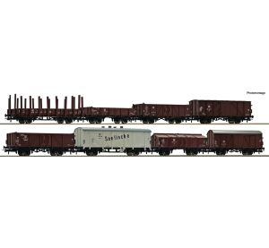 Roco Set of 8 Freight Wagons, DR - 67127