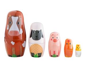 Tidlo Matryoshka farm animals