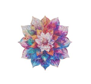 RoboTime Wooden Puzzle Flower Mandala